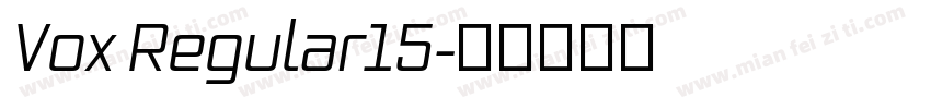 Vox Regular15字体转换